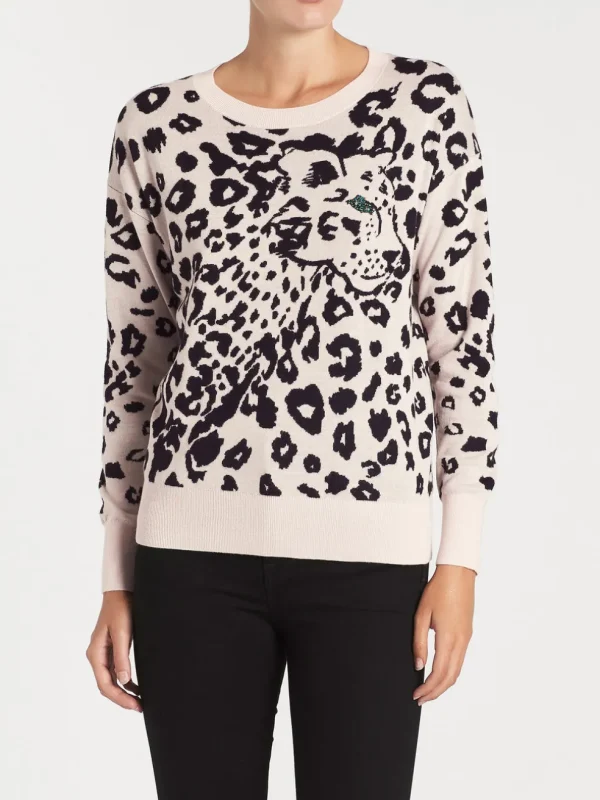Animal Jacquard Pullover