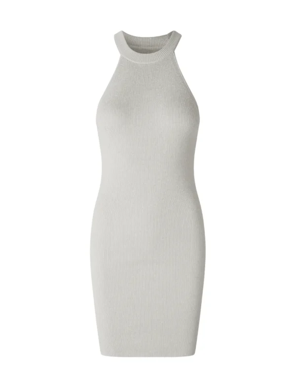 Ashli Metallic Tank Dress