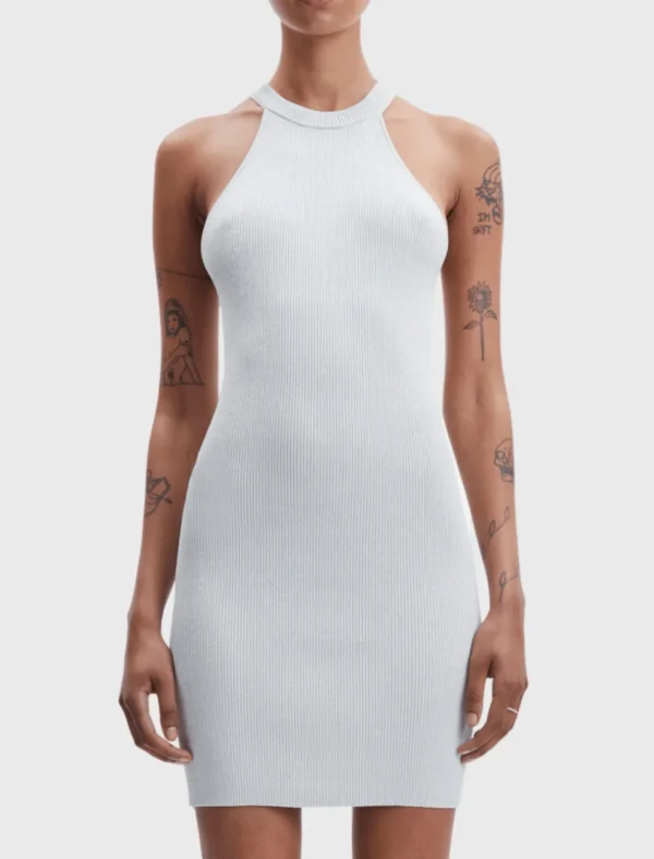 Ashli Metallic Tank Dress