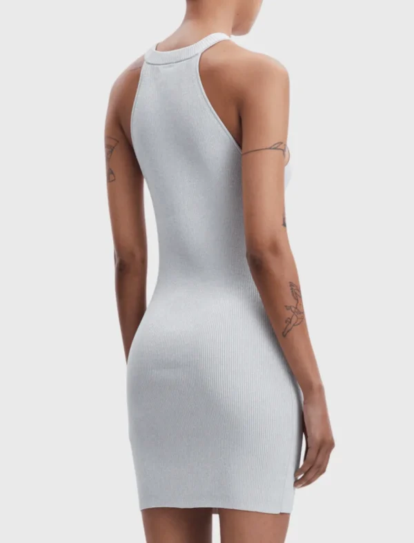 Ashli Metallic Tank Dress
