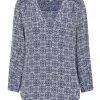 Axel Printed 3/4 Sleeve Blouse