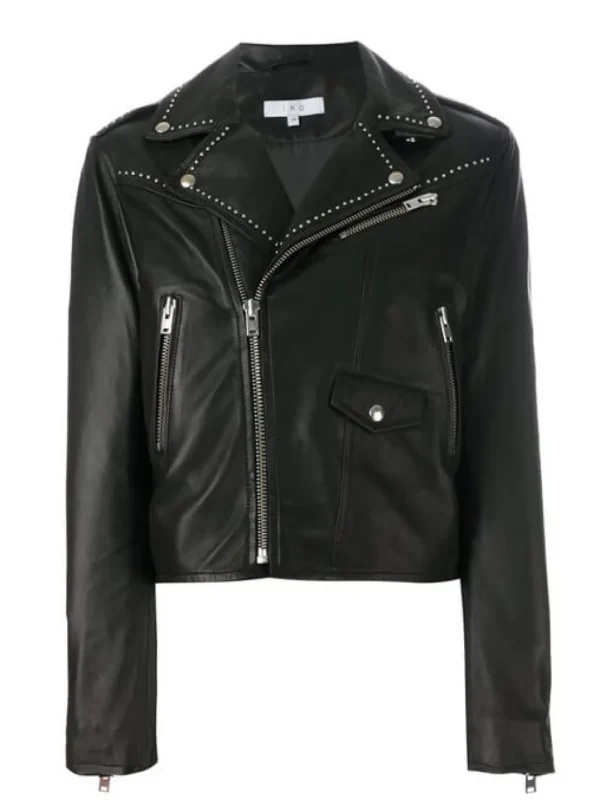 Blondie Stud Leather Jacket