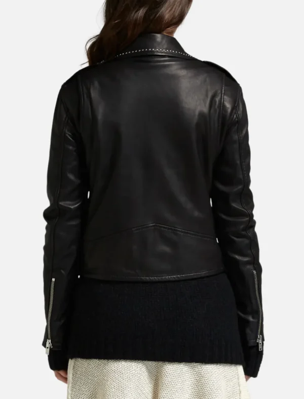 Blondie Stud Leather Jacket