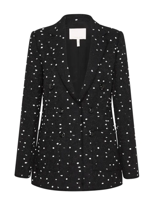 Boucle Dot Tweed Blazer