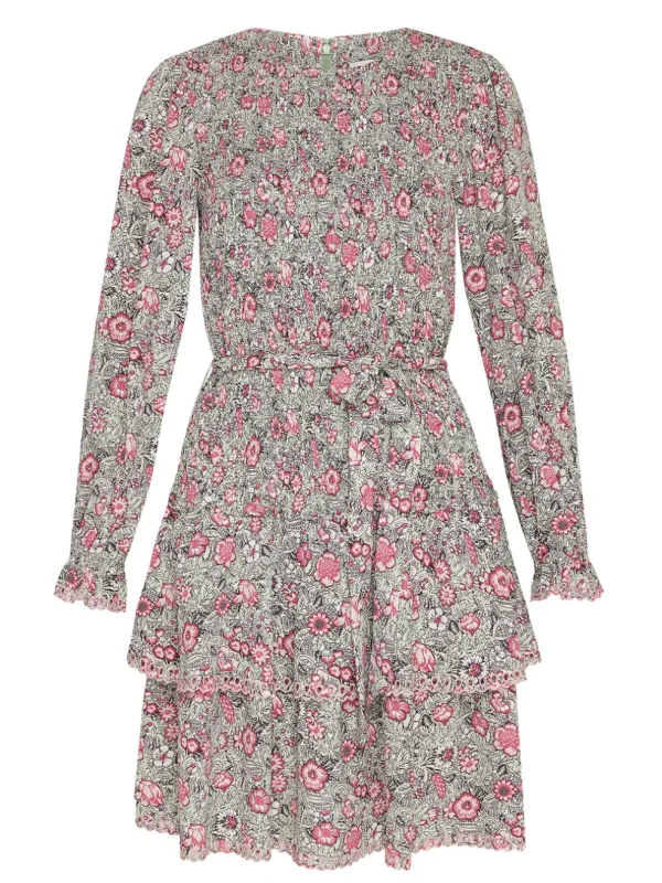 Camila Floral Crepe Dress