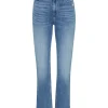 Cindy Outseam Slit Jean