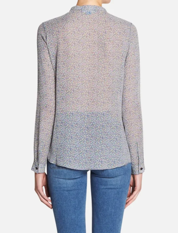 Collarless Evelyn Shirt