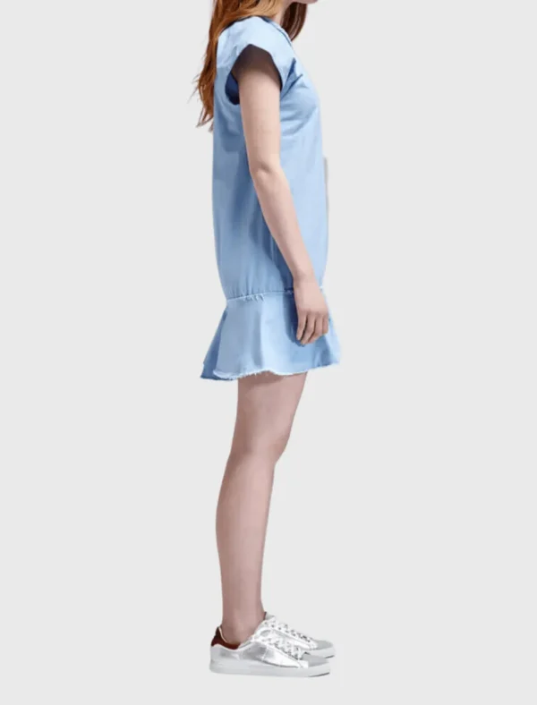 Cotton Canvas Bias Dress