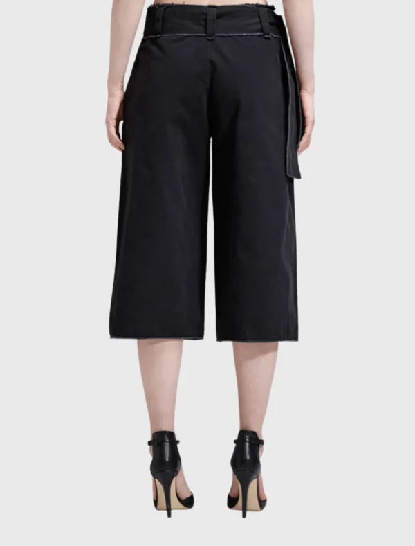 Cotton Canvas Wide Culotte