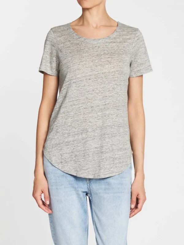 Criss Cross Back Shirt Tail Tee
