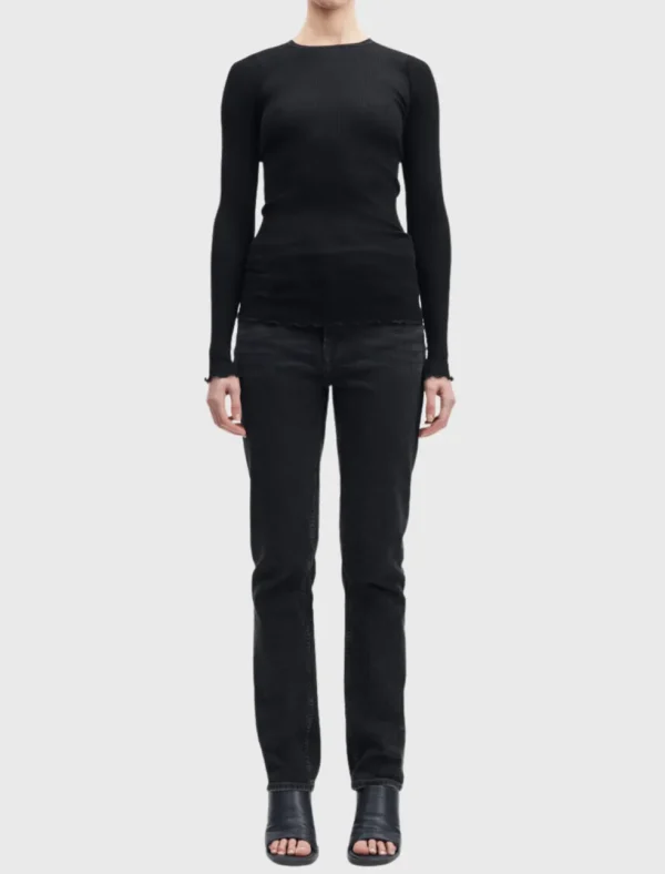 Doudo Long Sleeve Rib Top