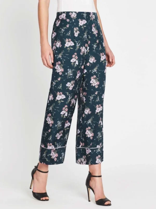 Emilia Print Silk Twill Pant