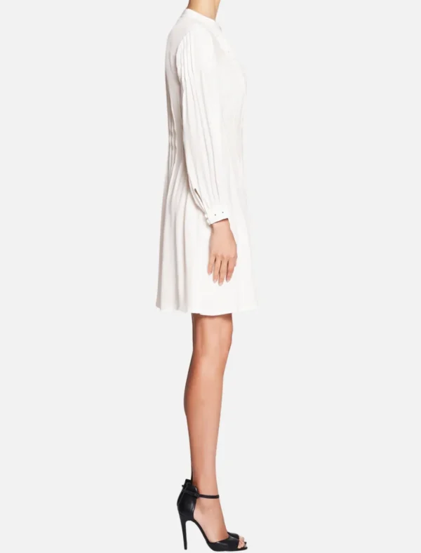 Eyelet Pleated Dress