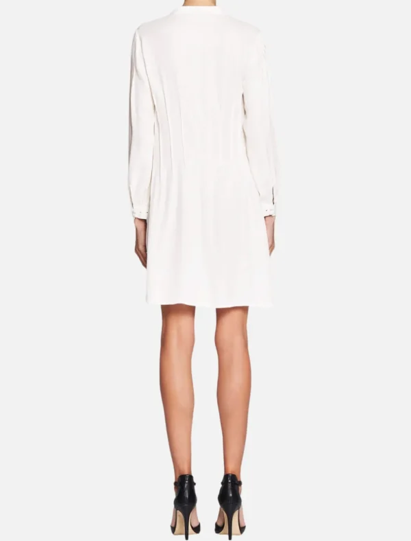 Eyelet Pleated Dress