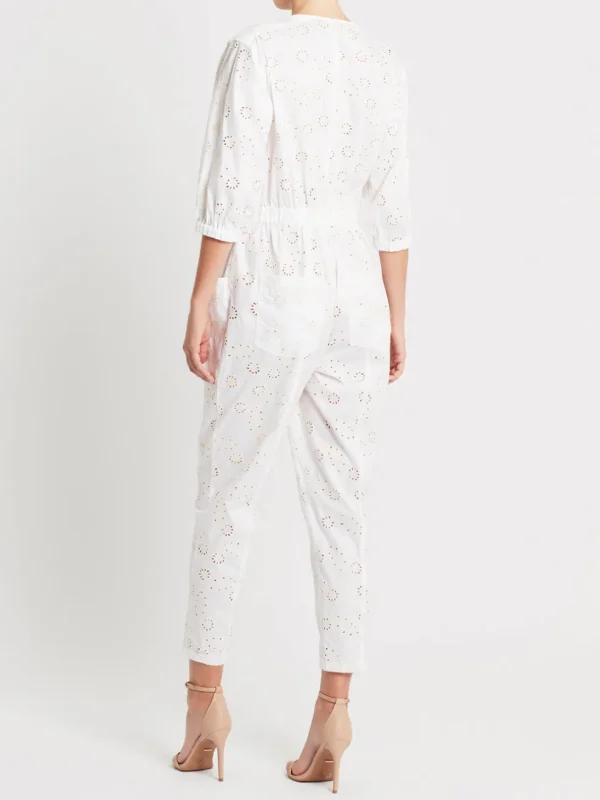 Eyelet Poplin Jumpsuit