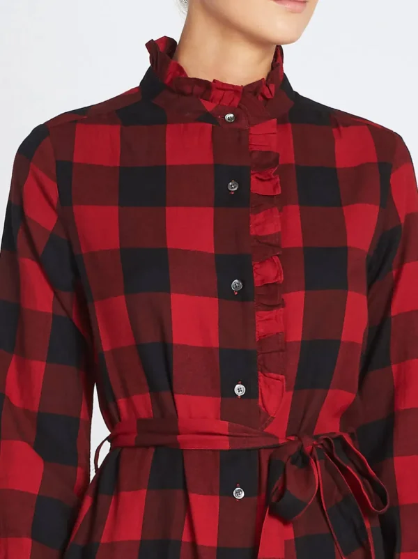 Flannel Check Dress