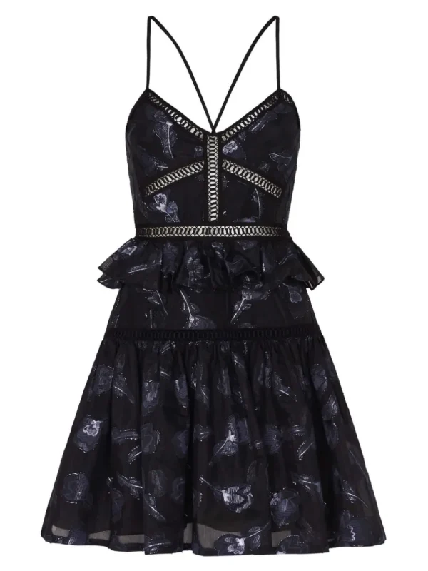 Floral Jacquard Dress