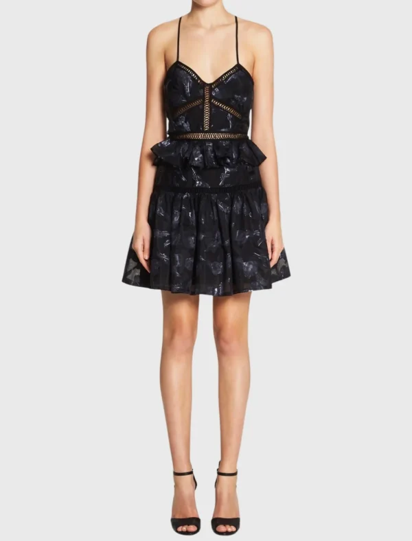 Floral Jacquard Dress