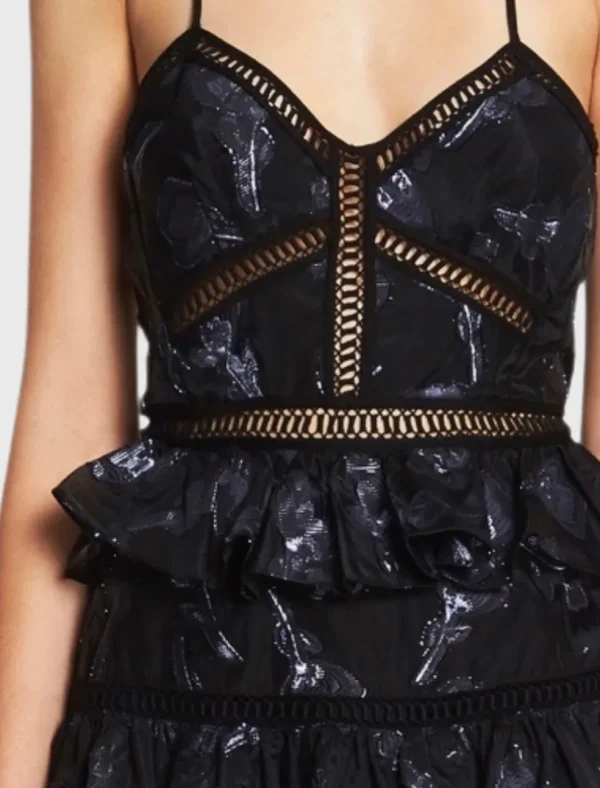 Floral Jacquard Dress