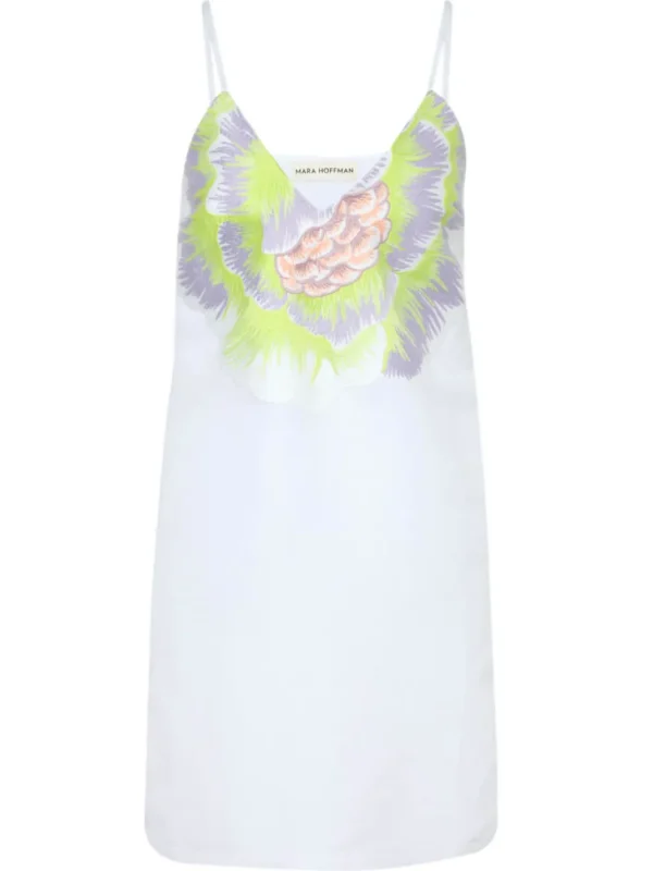 Flower Embroidered V Neck Dress