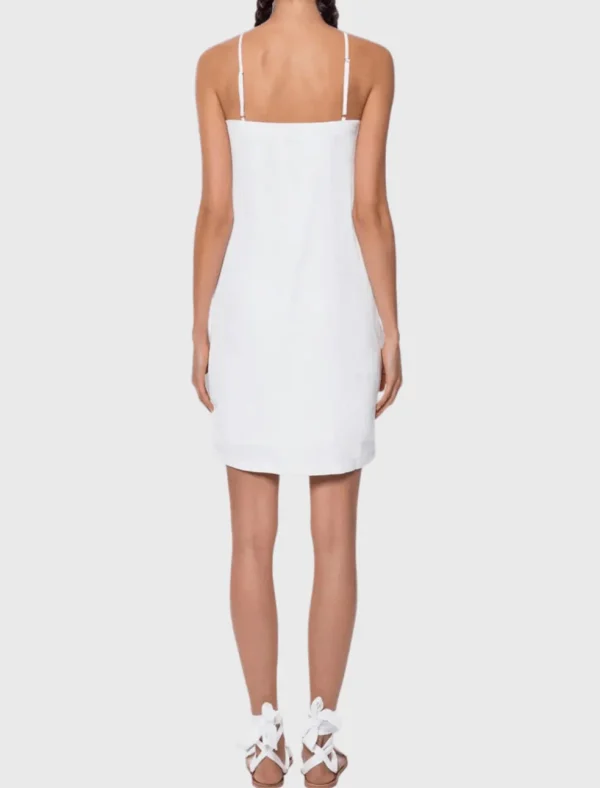 Flower Embroidered V Neck Dress