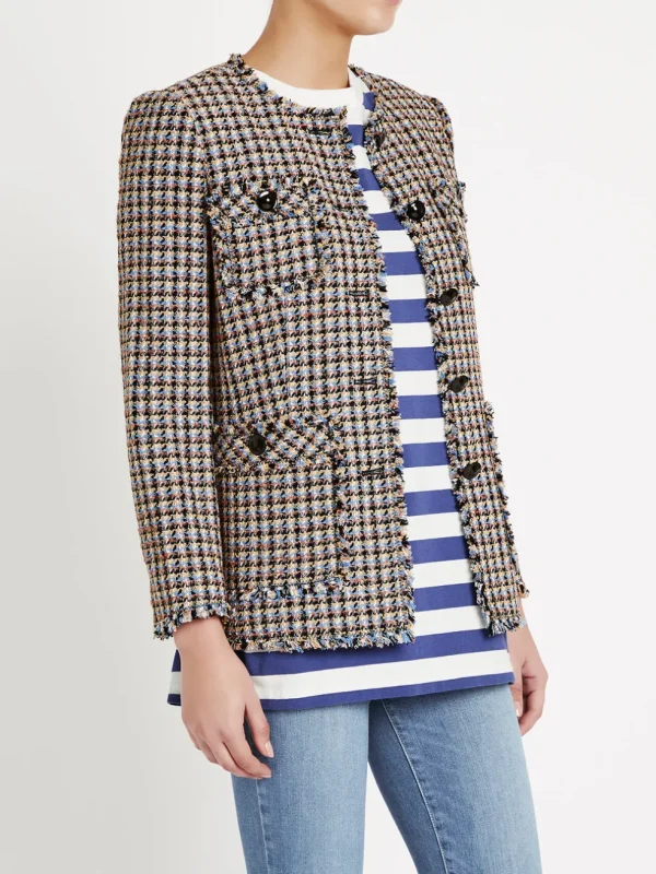Houndstooth Tweed Jacket