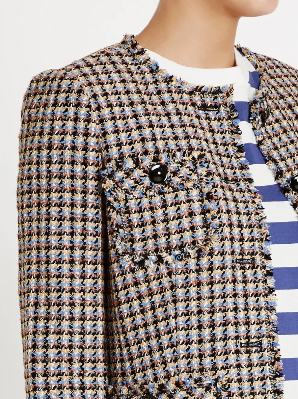 Houndstooth Tweed Jacket