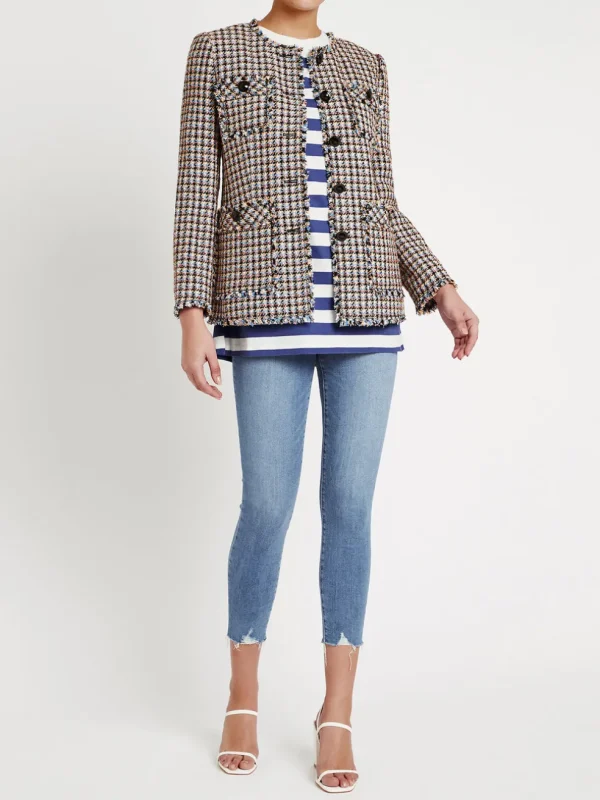 Houndstooth Tweed Jacket