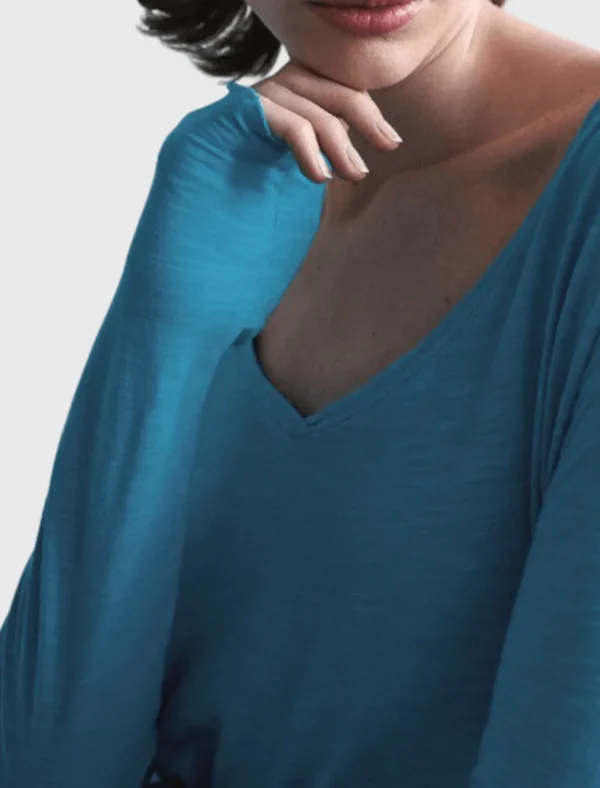 Jacksonville Long Sleeve V Neck Tee