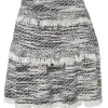 Jorgina Tweed Mini Skirt in Black Ecru