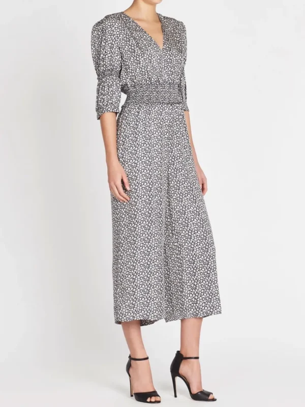 Lauren Floral Silk Jacquard Jumpsuit