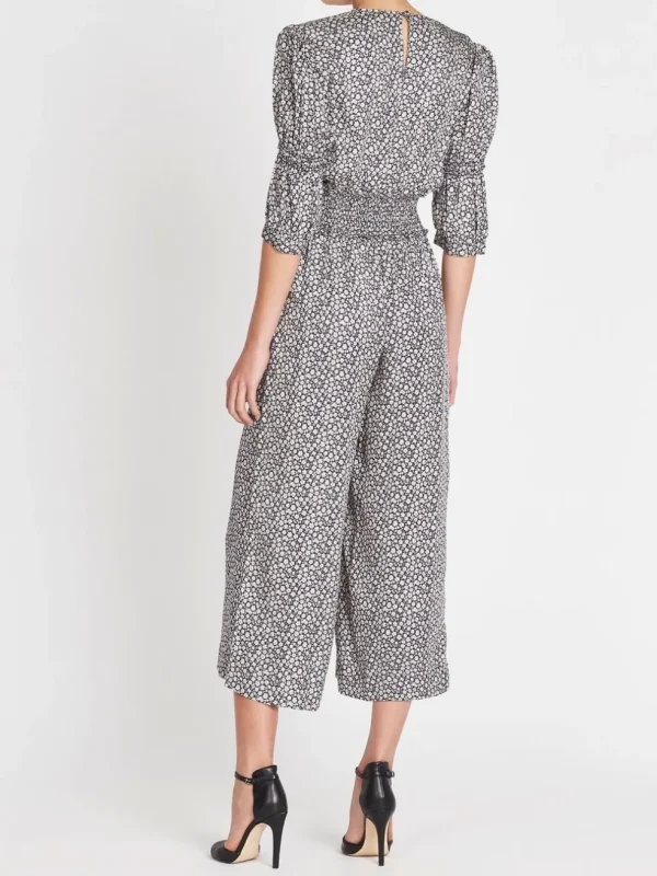 Lauren Floral Silk Jacquard Jumpsuit