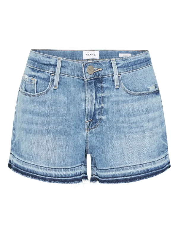 Le Cut Off Release Wave Hem Shorts