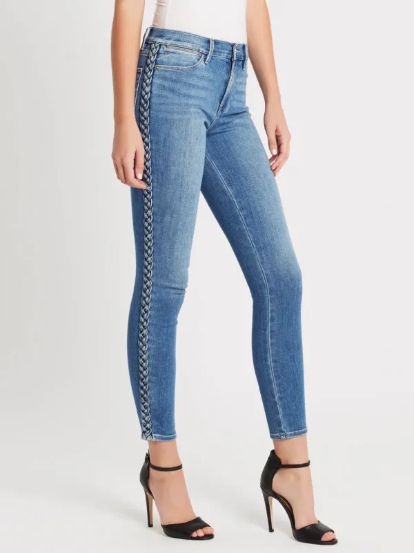 Le High Skinny Braided Seam Jean