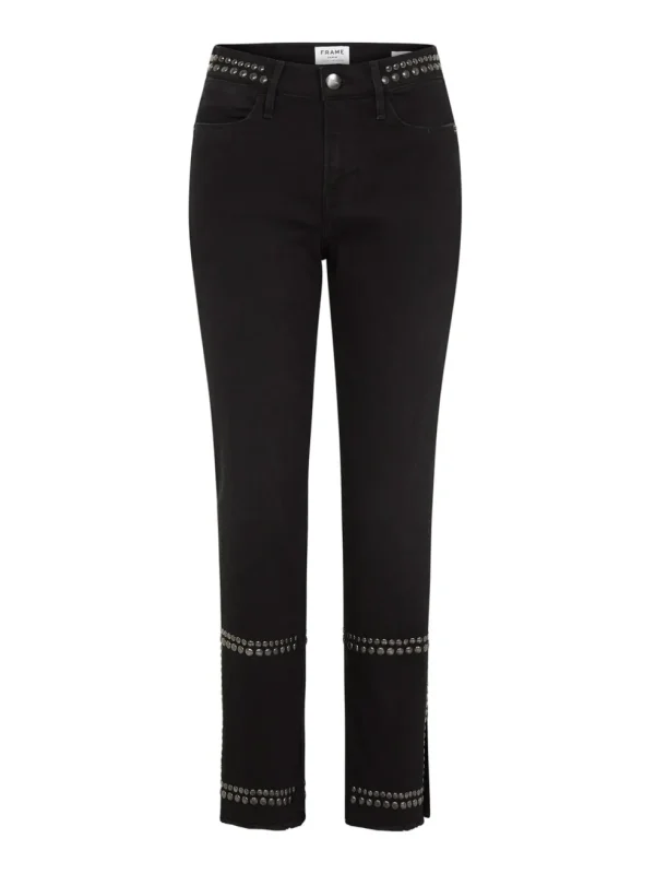 Le High Straight Band Stud Jean