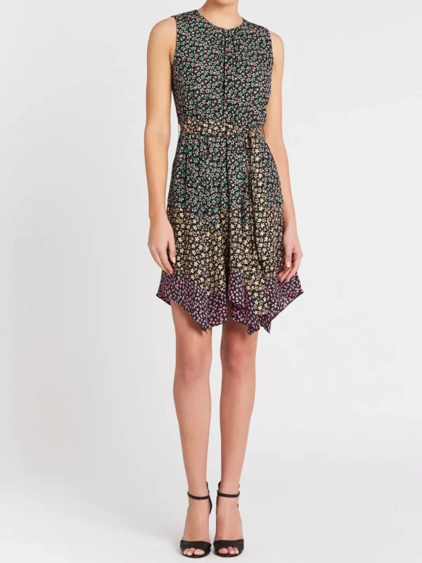 Louisa Floral Mixed Print Dress