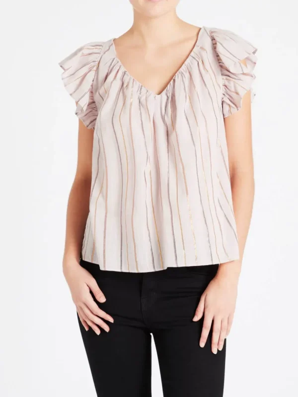 Lurex Stripe Top