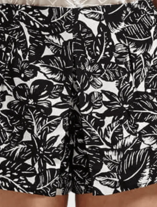 Marlana Palm Print Short