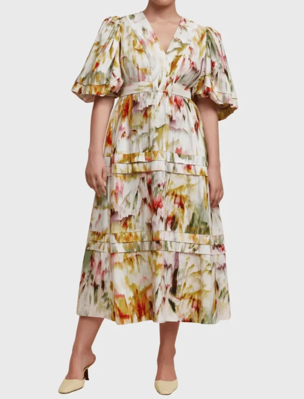 Marston Short Sleeved Midi Dress