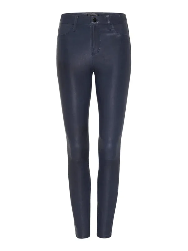 Mid Rise Skinny Leather Pant