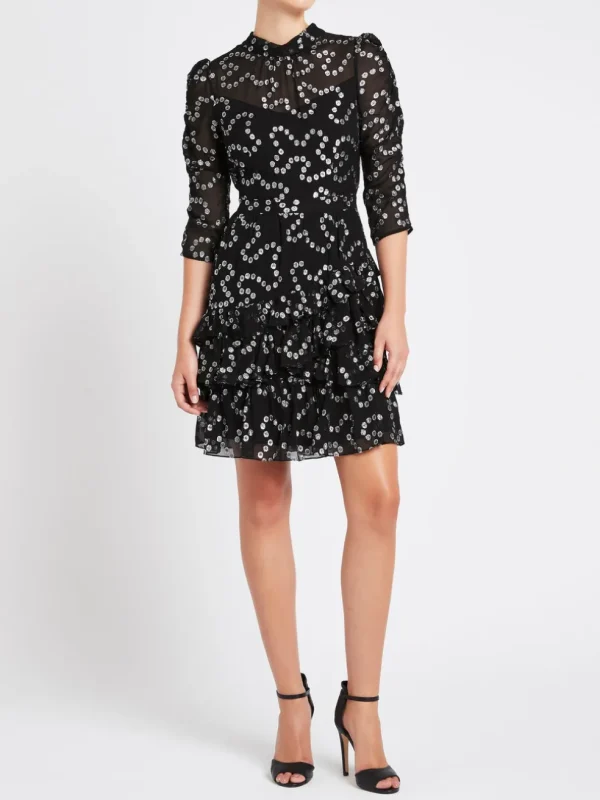 Nuage Metallic Chifon Dress