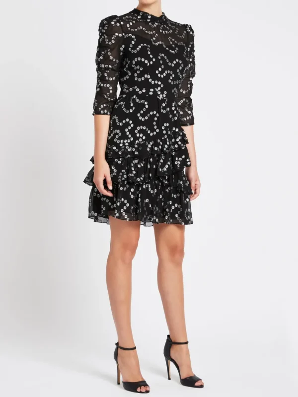 Nuage Metallic Chifon Dress