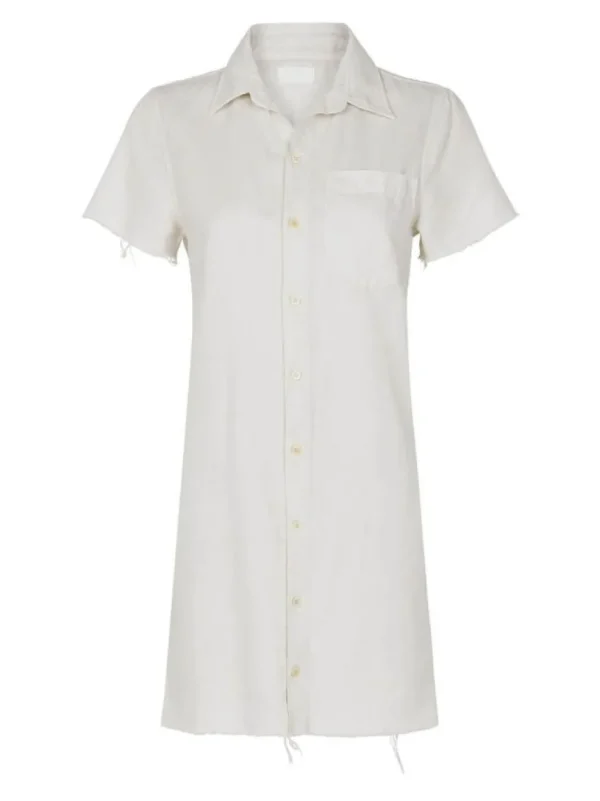 Short Sleeve Frenchie Fray Dress