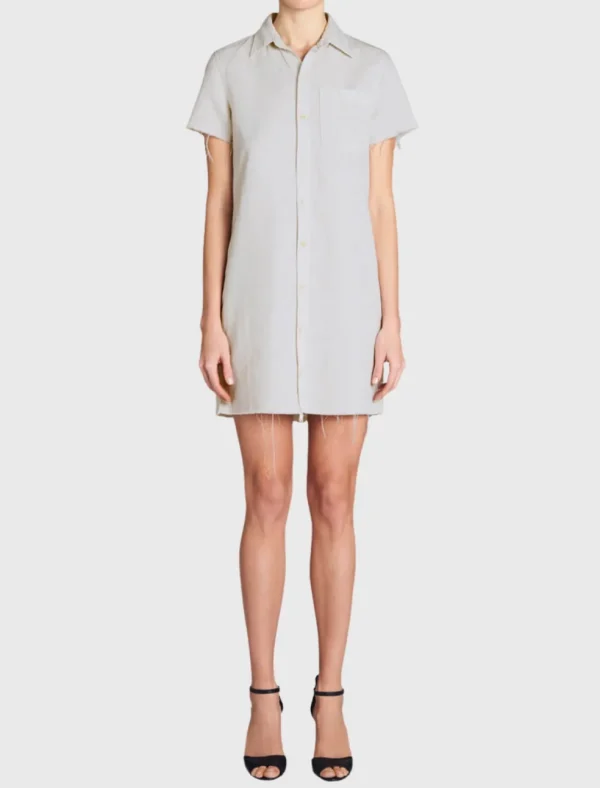 Short Sleeve Frenchie Fray Dress