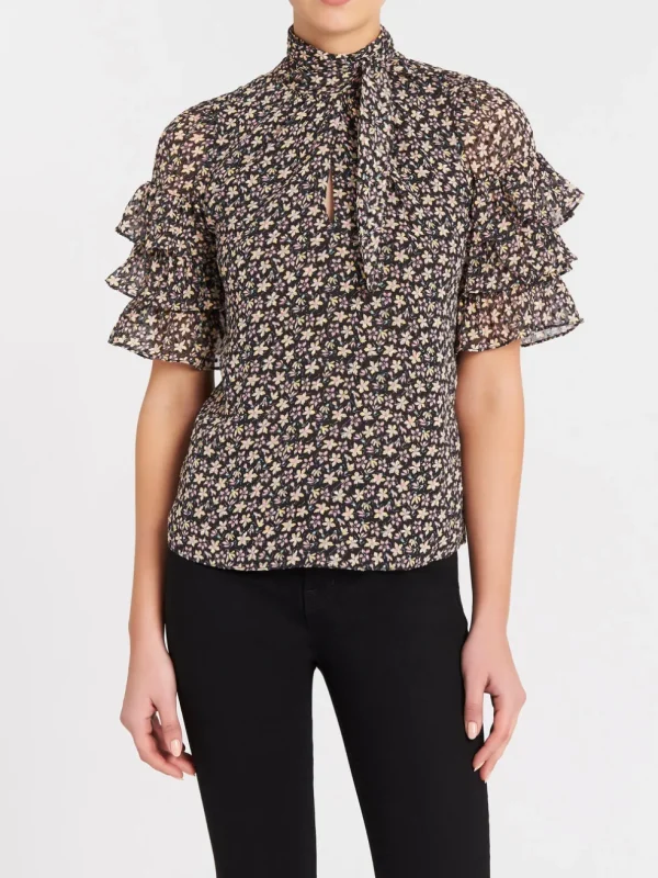 Short Sleeve Louisa Ruffle Top