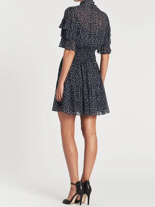 Short Sleeve Mini Cheetah Dress