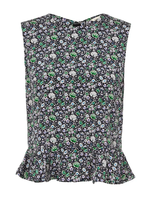 Sleeveless Lavish Grid Top