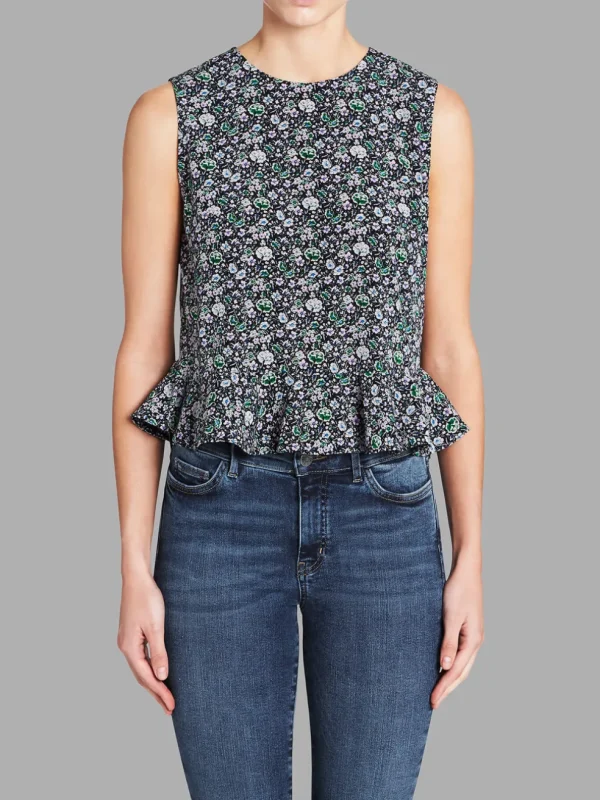 Sleeveless Lavish Grid Top