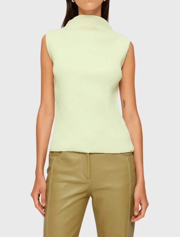 Sleeveless Textured Top