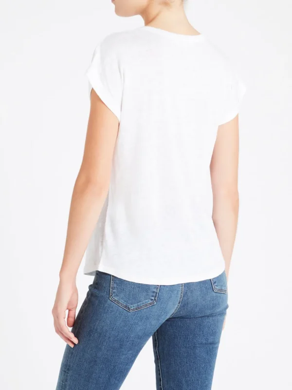 Slouchy Linen U Tee
